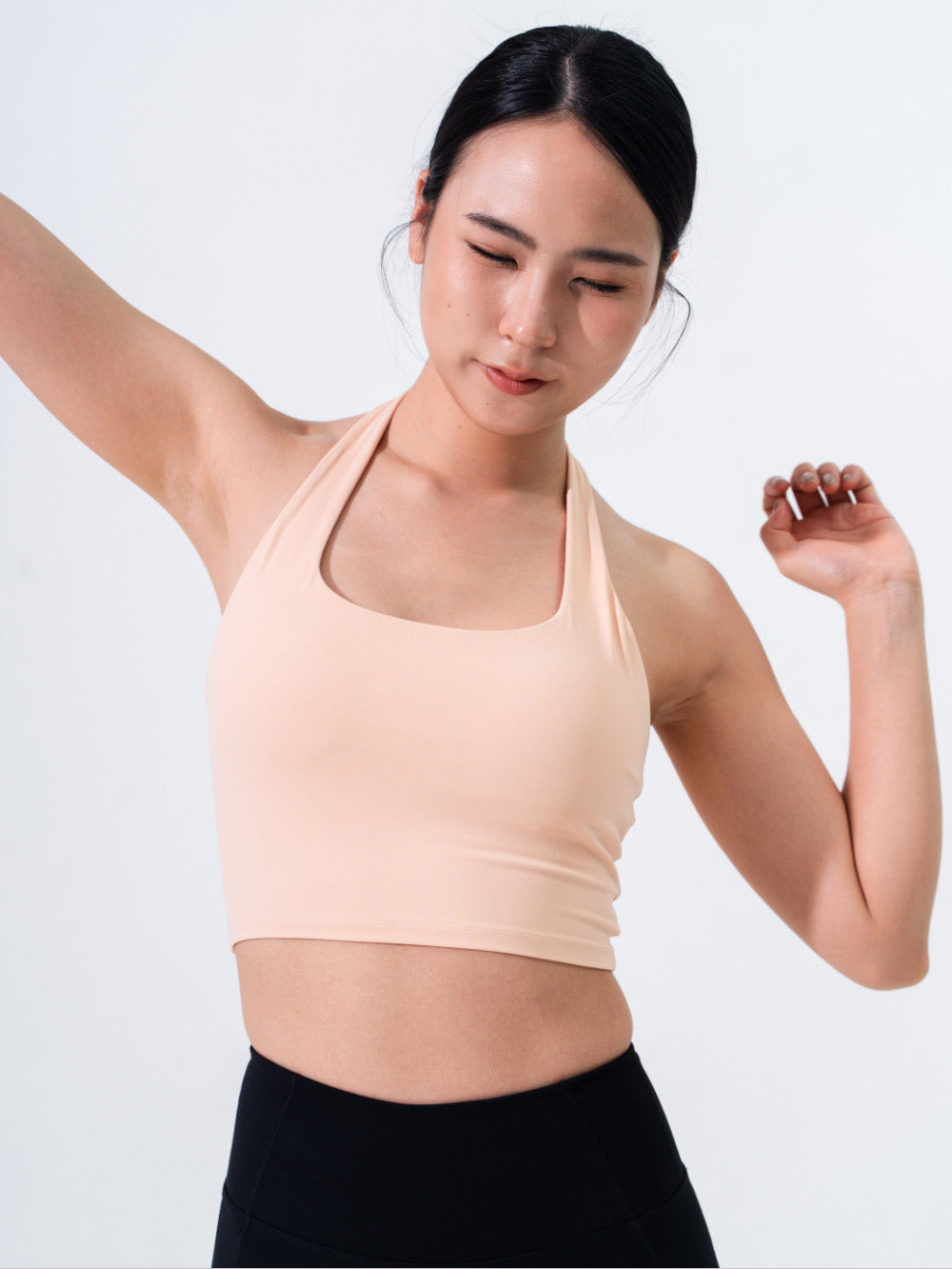 Uneck Backless Sports Bra