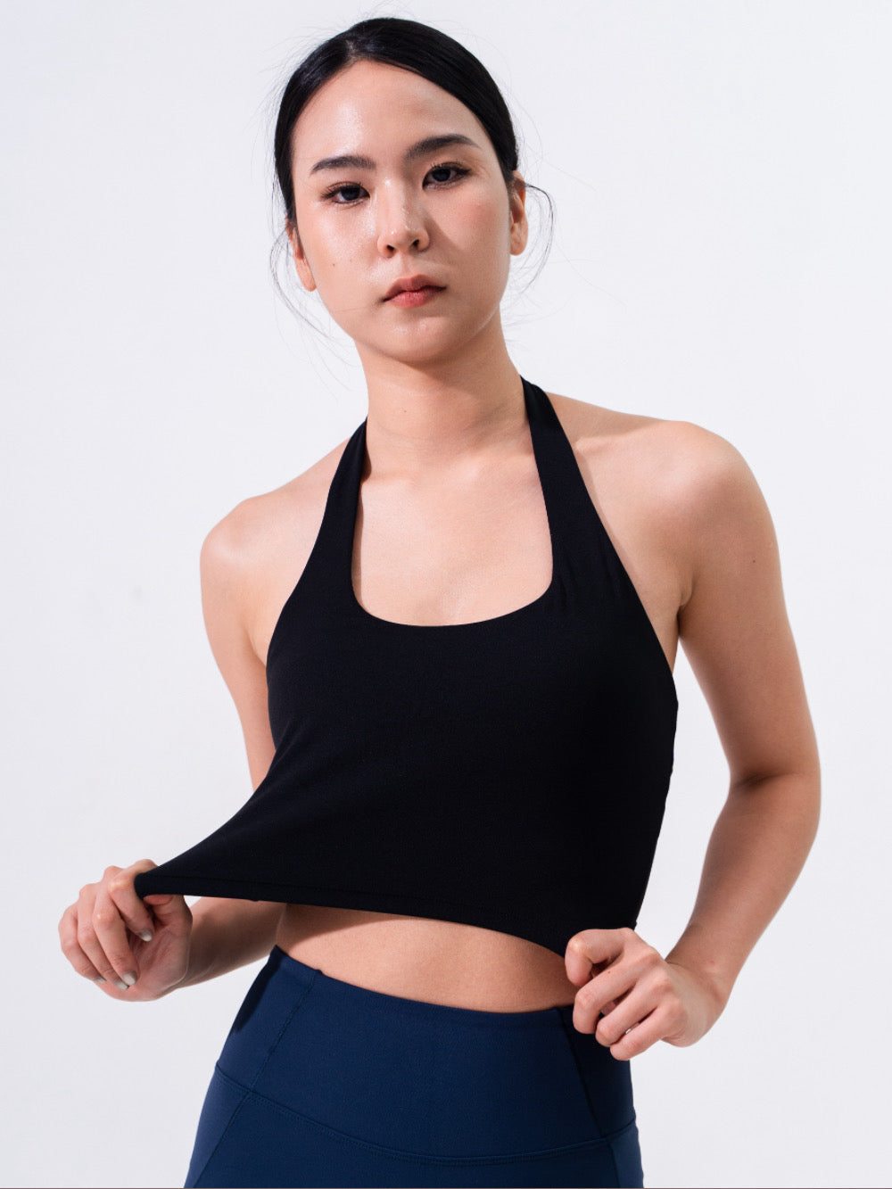 Uneck Backless Sports Bra