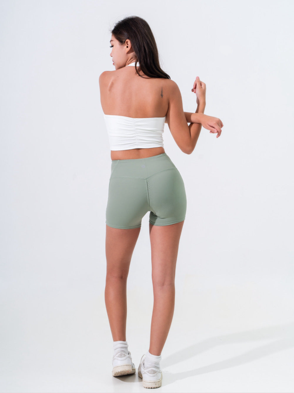 Uneck Backless Sports Bra