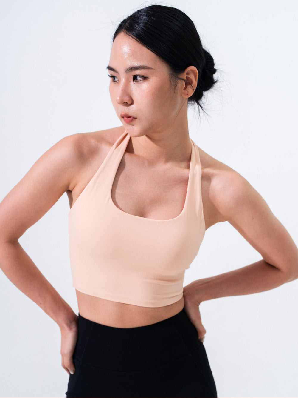 Uneck Backless Sports Bra