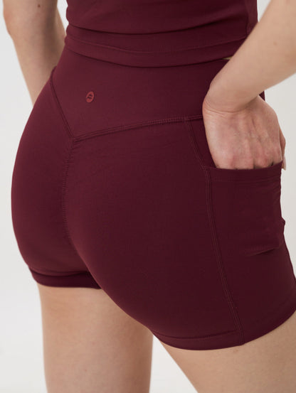 Flow 3" Biker (Wine Red) FLOE ACTIVE
