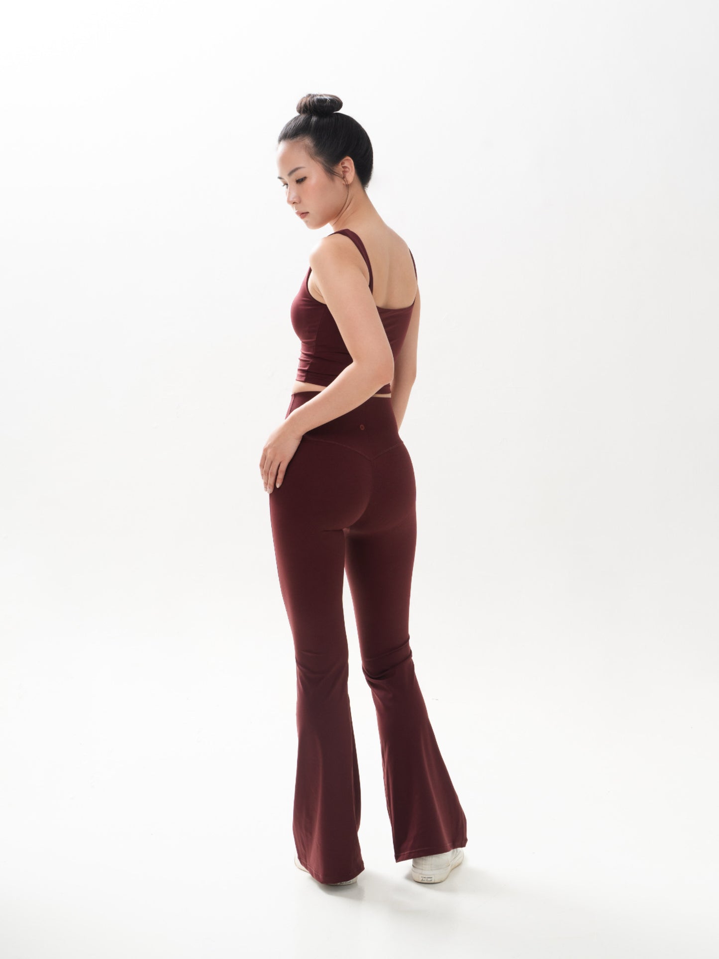 Sculpt Flare Leggings (Wine Red) FLOE ACTIVE