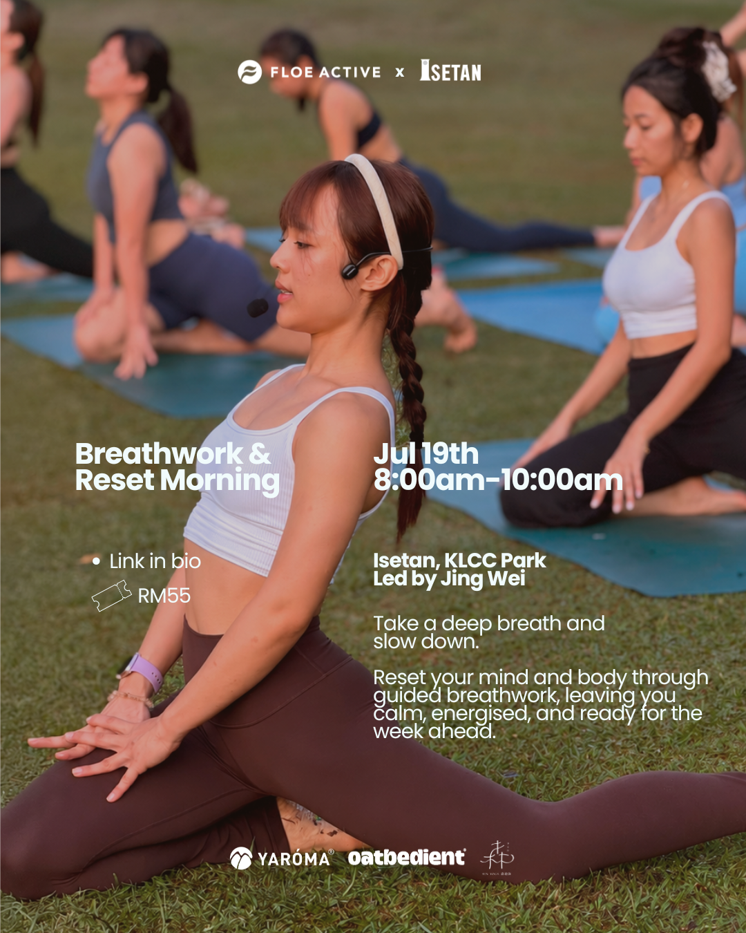 19 July | Floe x Isetan, KLCC Park : Breathwork & Reset Morning FLOE ACTIVE