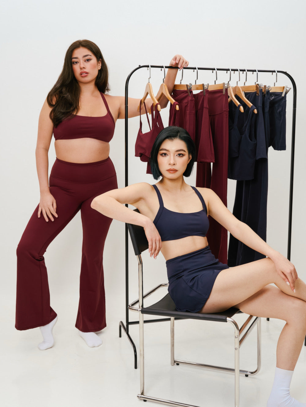 Sculpt Flare Leggings (Wine Red) FLOE ACTIVE