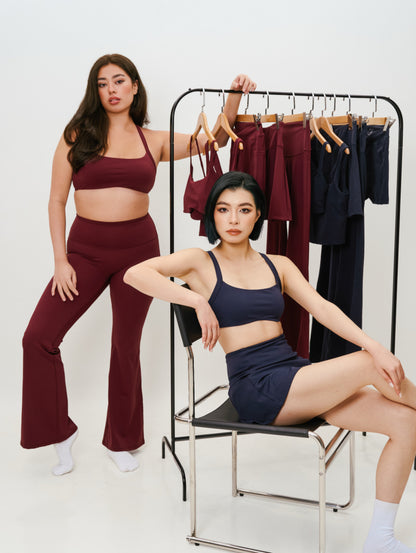 Sculpt Flare Leggings (Wine Red) FLOE ACTIVE