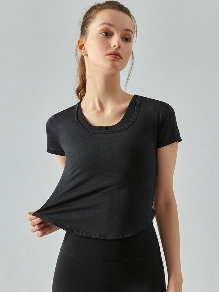 Basic Mesh Crop Top