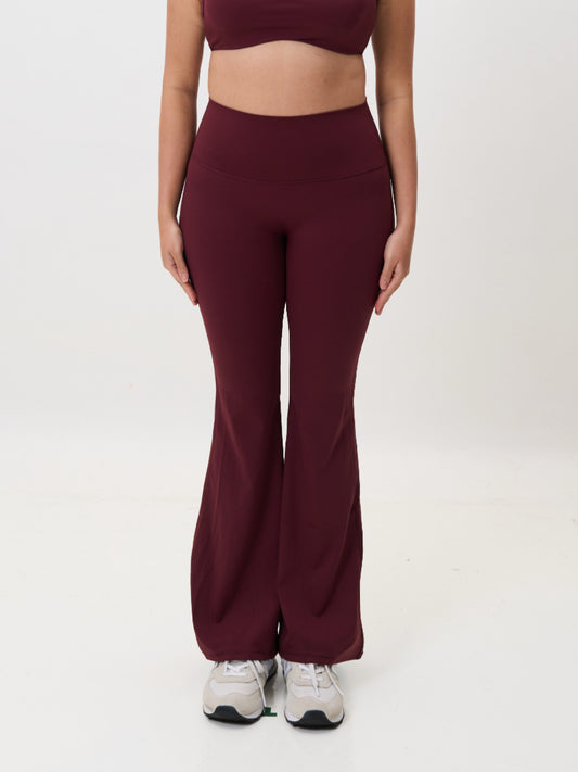 Sculpt Flare Leggings (Wine Red) FLOE ACTIVE