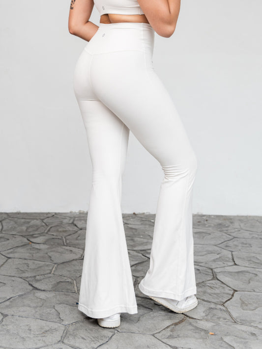 Lotus Front-Slit Flared Leggings