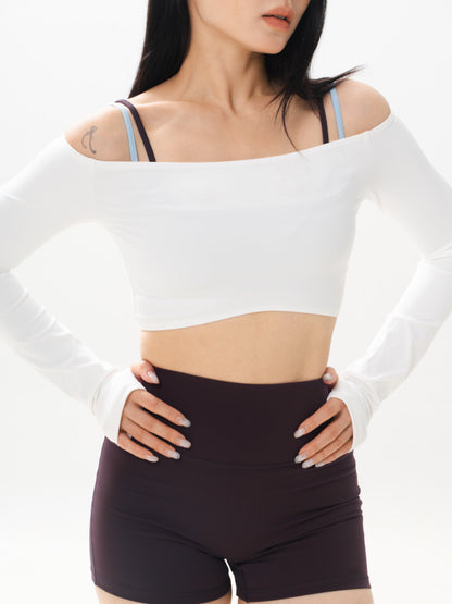Off Shoulder Crop Sleeve FLOE ACTIVE