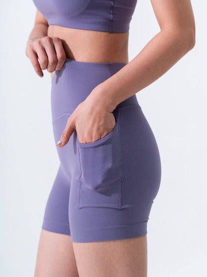 (Defected) Haily Pocket Biker Dawn Purple - Size M FLOE ACTIVE