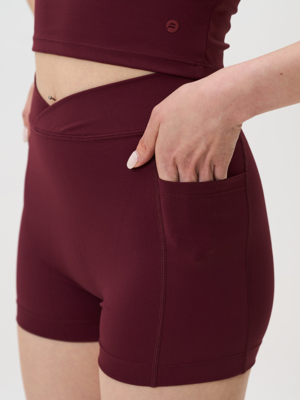 Flow 3" Biker (Wine Red)