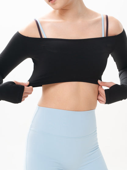 Off Shoulder Crop Sleeve FLOE ACTIVE