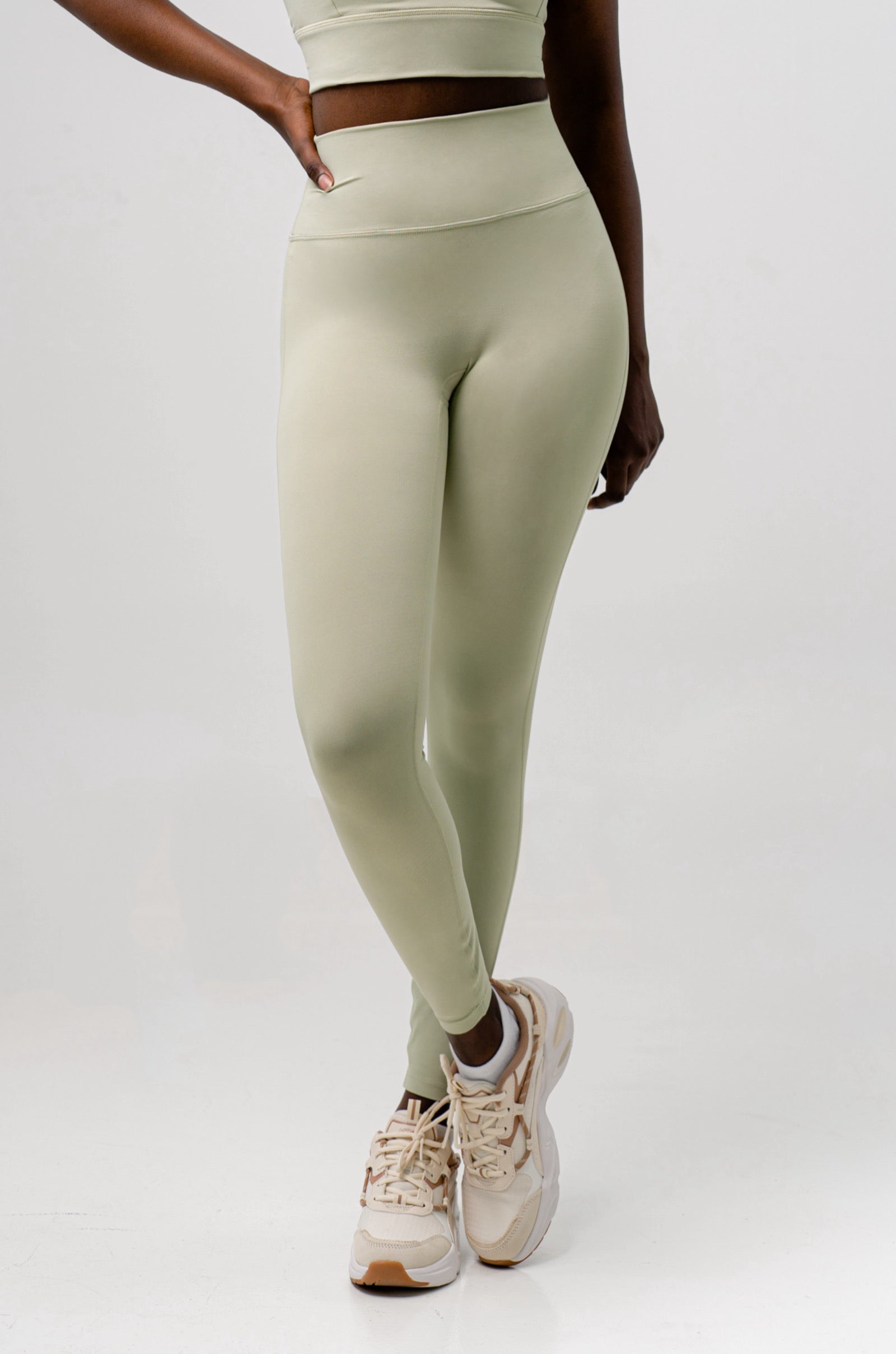 Women's wide yoga pants - Vinyasa - Olive green