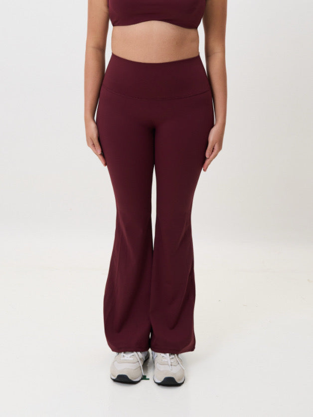 Sculpt Flare Leggings (Wine Red) FLOE ACTIVE