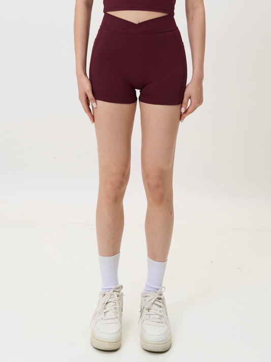 Flow 3" Biker (Wine Red)