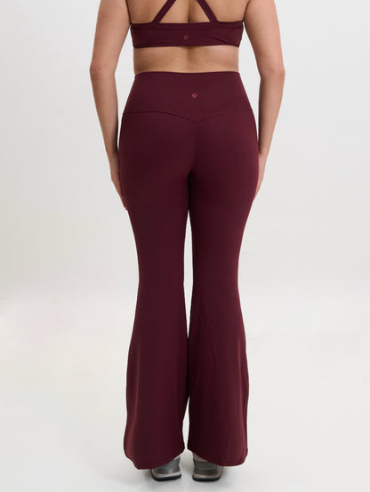 Sculpt Flare Leggings (Wine Red) FLOE ACTIVE