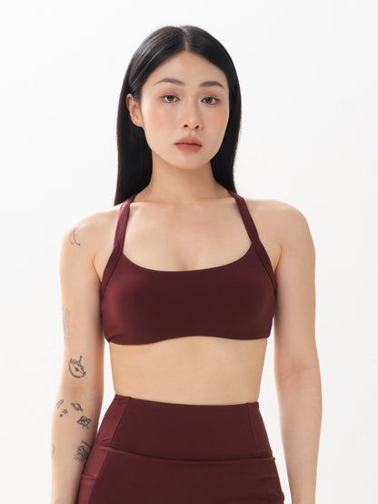 Core Bra (Wine Red) FLOE ACTIVE