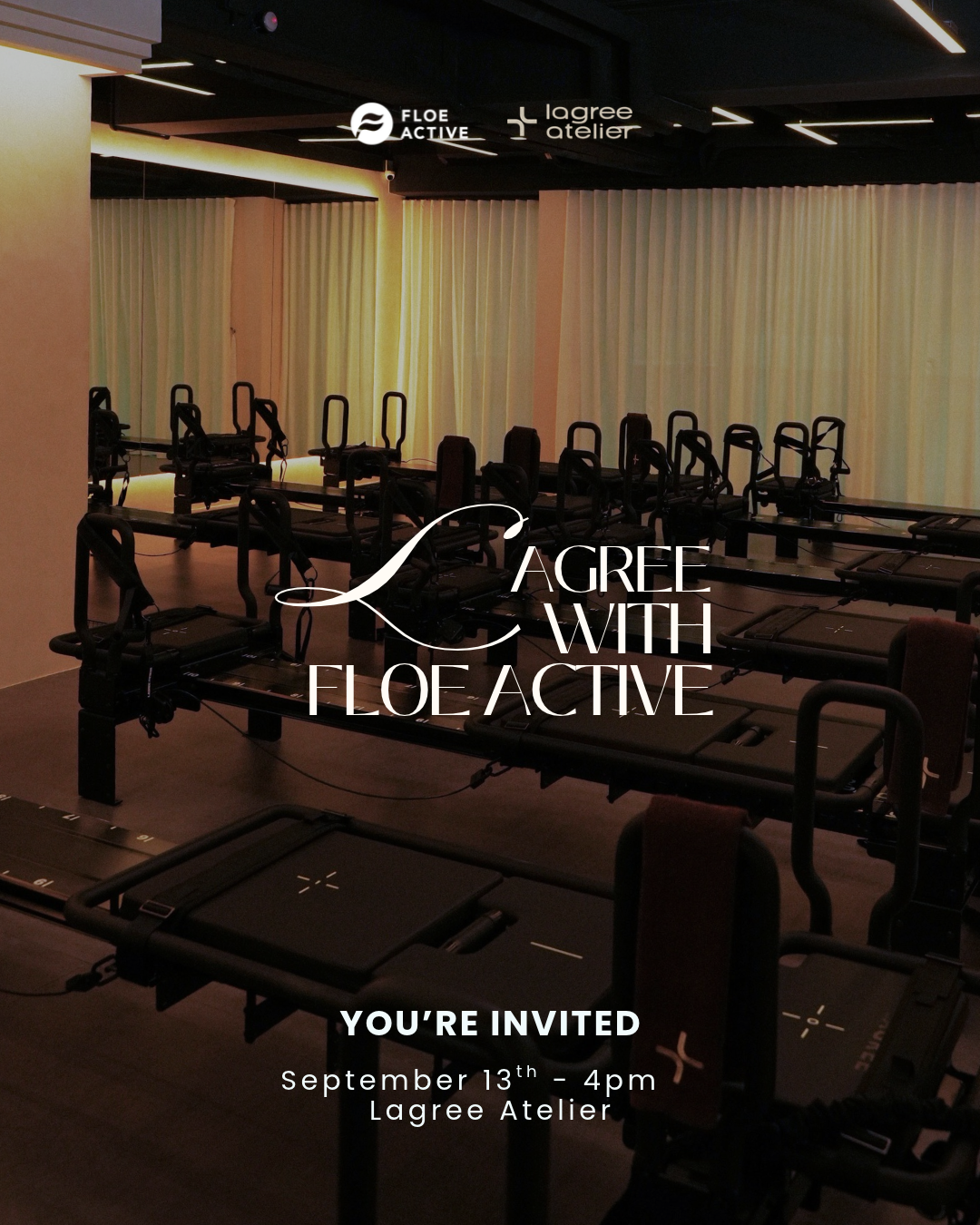 13 Sep | Floe x Lagree Atelier : Lagree With A Twist FLOE ACTIVE