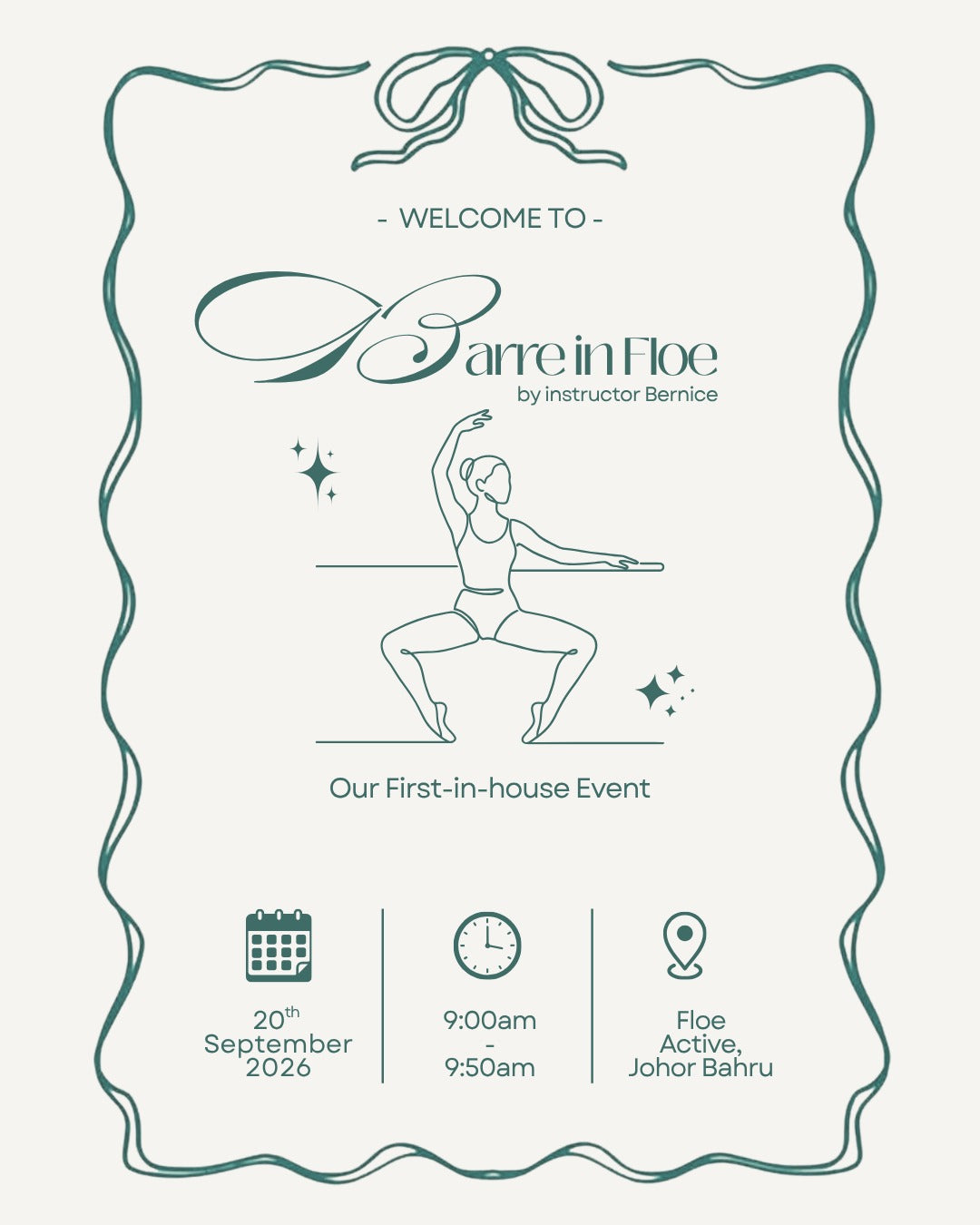 20 Sep | Barre in Floe FLOE ACTIVE