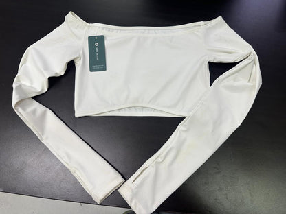 (Defected) Off Shoulder Crop Sleeve - XS Size FLOE ACTIVE