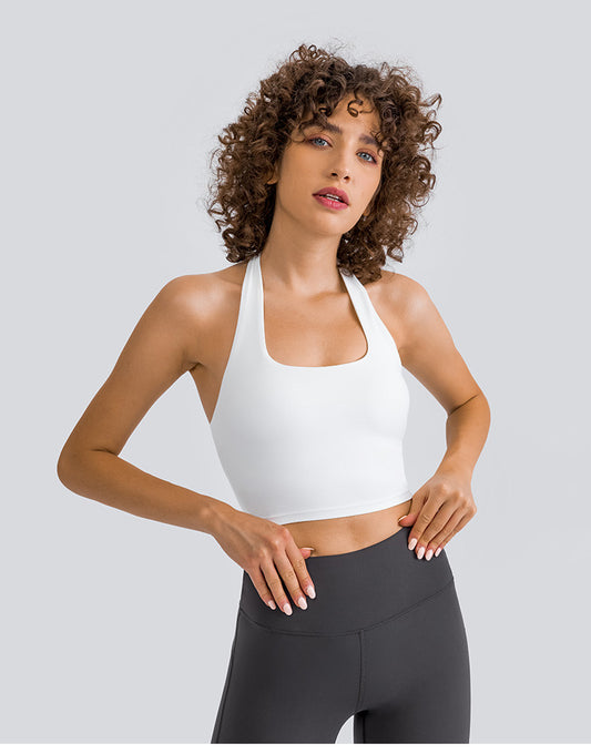 Uneck Backless Sports Bra